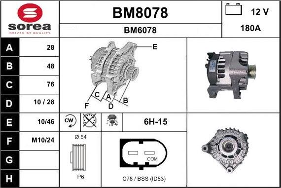 SNRA BM8078 - Alternator www.molydon.hr