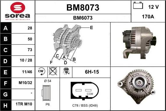 SNRA BM8073 - Alternator www.molydon.hr