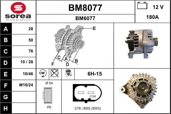 SNRA BM8077 - Alternator www.molydon.hr