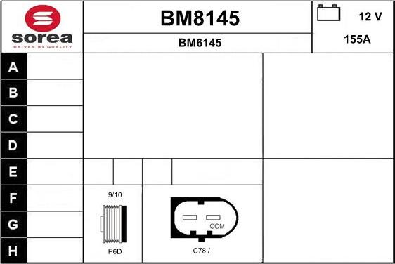 SNRA BM8145 - Alternator www.molydon.hr