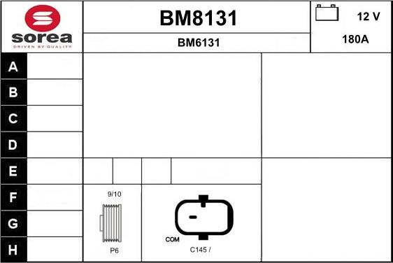 SNRA BM8131 - Alternator www.molydon.hr