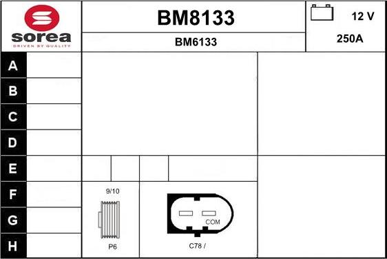 SNRA BM8133 - Alternator www.molydon.hr