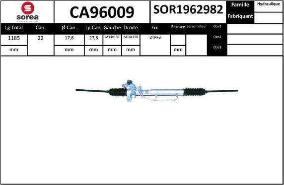 SNRA CA96009 - upravljački mehanizam www.molydon.hr