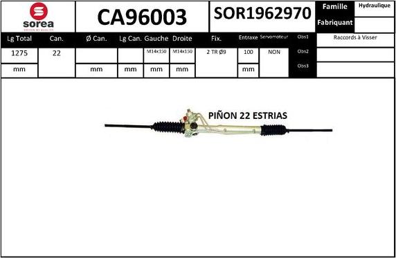 SNRA CA96003 - upravljački mehanizam www.molydon.hr