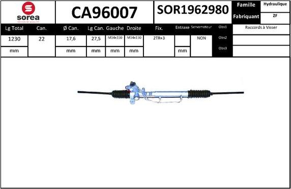 SNRA CA96007 - upravljački mehanizam www.molydon.hr