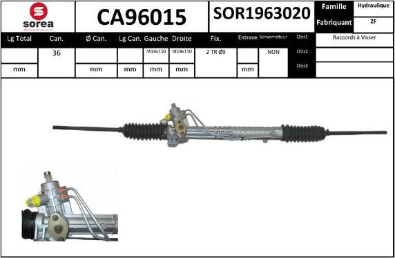 SNRA CA96015 - upravljački mehanizam www.molydon.hr