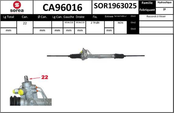 SNRA CA96016 - upravljački mehanizam www.molydon.hr