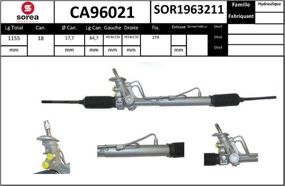 SNRA CA96021 - upravljački mehanizam www.molydon.hr