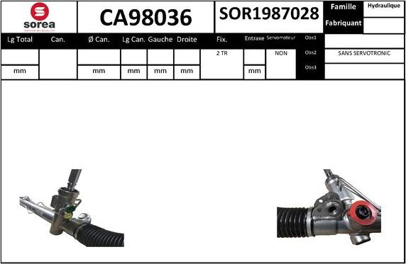 SNRA CA98036 - upravljački mehanizam www.molydon.hr