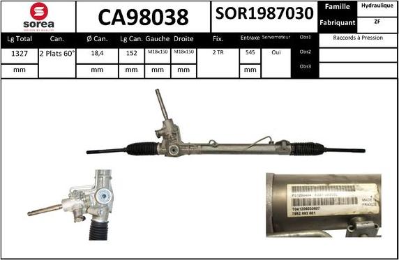 SNRA CA98038 - upravljački mehanizam www.molydon.hr