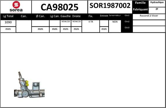 SNRA CA98025 - upravljački mehanizam www.molydon.hr