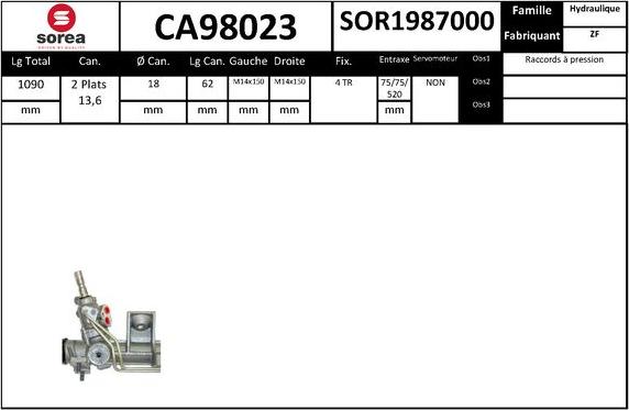 SNRA CA98023 - upravljački mehanizam www.molydon.hr