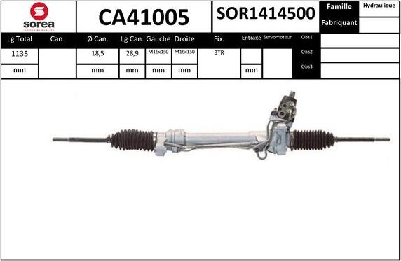 SNRA CA41005 - upravljački mehanizam www.molydon.hr