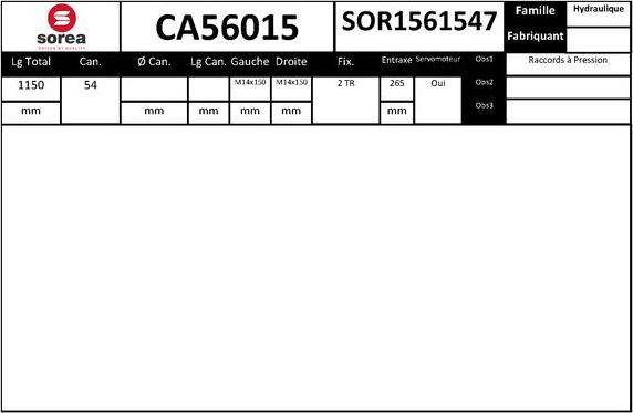 SNRA CA56015 - upravljački mehanizam www.molydon.hr