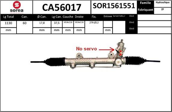 SNRA CA56017 - upravljački mehanizam www.molydon.hr