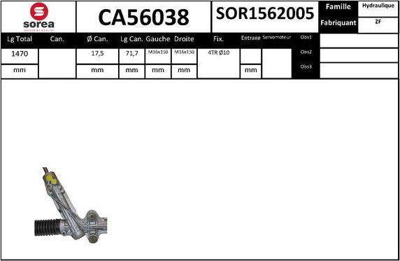 SNRA CA56038 - upravljački mehanizam www.molydon.hr