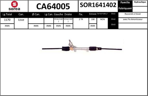 SNRA CA64005 - upravljački mehanizam www.molydon.hr