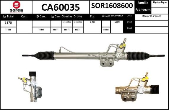 SNRA CA60035 - upravljački mehanizam www.molydon.hr