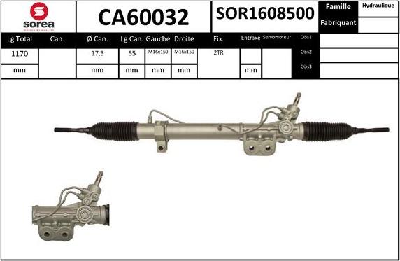 SNRA CA60032 - upravljački mehanizam www.molydon.hr