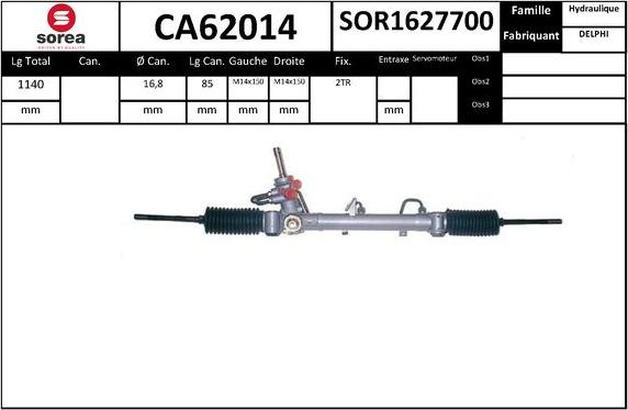 SNRA CA62014 - upravljački mehanizam www.molydon.hr