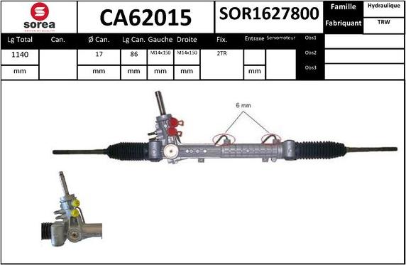 SNRA CA62015 - upravljački mehanizam www.molydon.hr