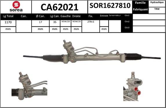 SNRA CA62021 - upravljački mehanizam www.molydon.hr