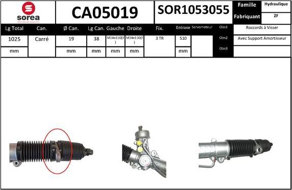 SNRA CA05019 - upravljački mehanizam www.molydon.hr