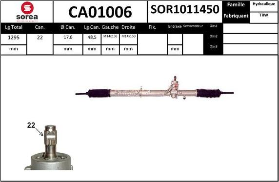 SNRA CA01006 - upravljački mehanizam www.molydon.hr