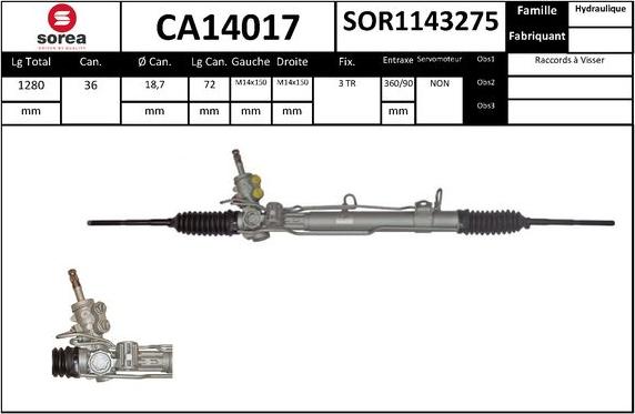 SNRA CA14017 - upravljački mehanizam www.molydon.hr