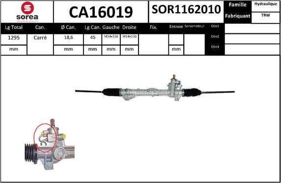 SNRA CA16019 - upravljački mehanizam www.molydon.hr