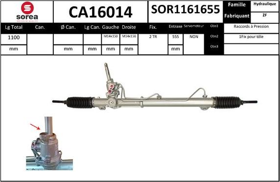 SNRA CA16014 - upravljački mehanizam www.molydon.hr