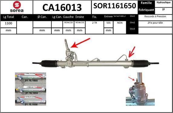 SNRA CA16013 - upravljački mehanizam www.molydon.hr