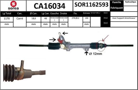 SNRA CA16034 - upravljački mehanizam www.molydon.hr