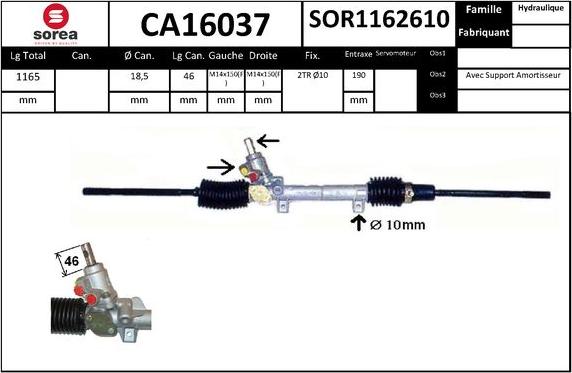 SNRA CA16037 - upravljački mehanizam www.molydon.hr