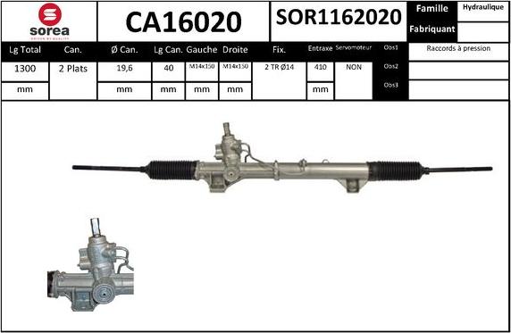 SNRA CA16020 - upravljački mehanizam www.molydon.hr