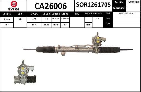 SNRA CA26006 - upravljački mehanizam www.molydon.hr