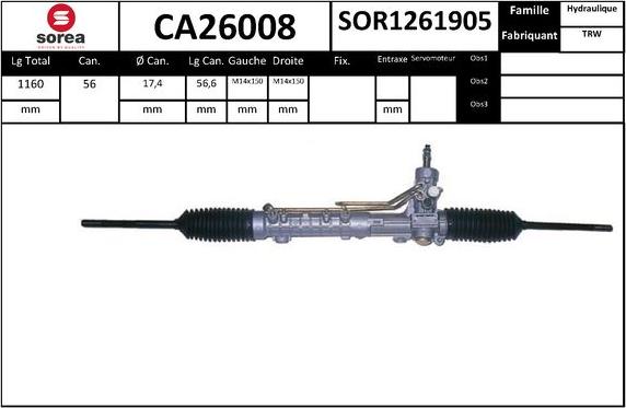 SNRA CA26008 - upravljački mehanizam www.molydon.hr