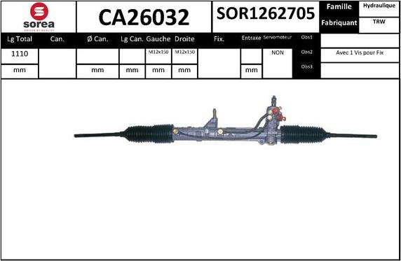 SNRA CA26032 - upravljački mehanizam www.molydon.hr