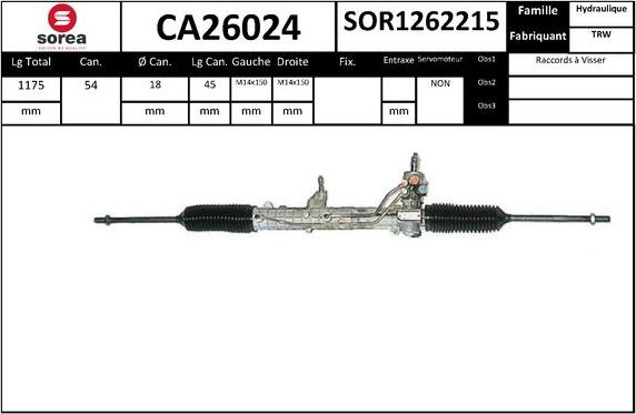 SNRA CA26024 - upravljački mehanizam www.molydon.hr