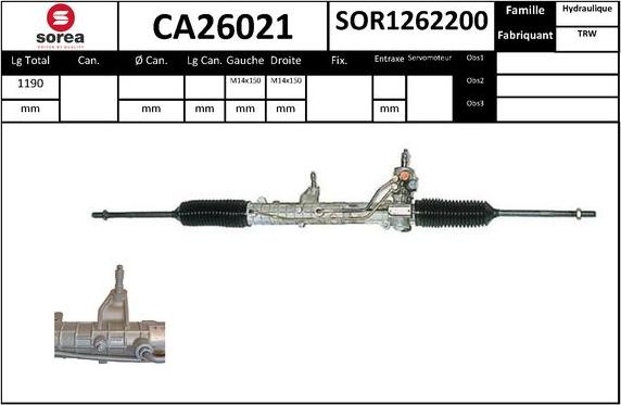 SNRA CA26021 - upravljački mehanizam www.molydon.hr