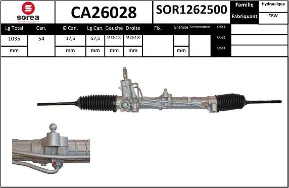 SNRA CA26028 - upravljački mehanizam www.molydon.hr