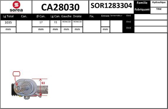 SNRA CA28030 - upravljački mehanizam www.molydon.hr