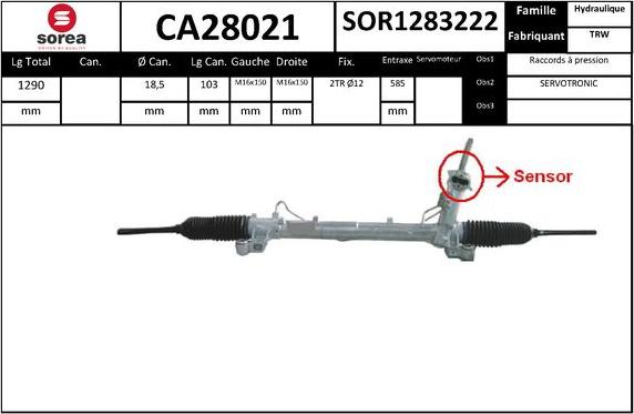 SNRA CA28021 - upravljački mehanizam www.molydon.hr