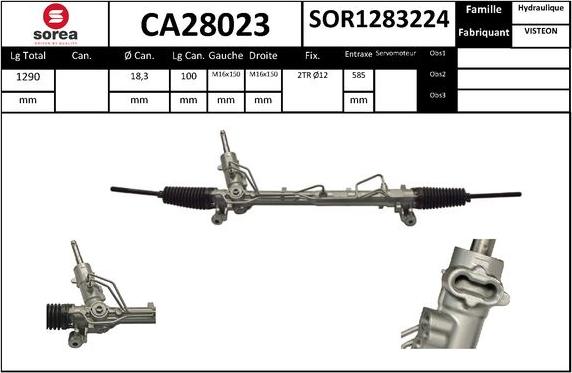 SNRA CA28023 - upravljački mehanizam www.molydon.hr