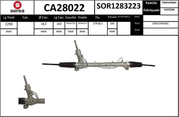 SNRA CA28022 - upravljački mehanizam www.molydon.hr