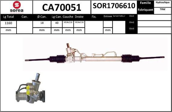 SNRA CA70051 - upravljački mehanizam www.molydon.hr