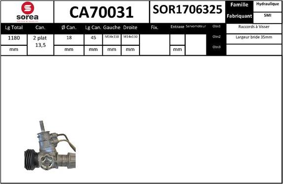 SNRA CA70031 - upravljački mehanizam www.molydon.hr