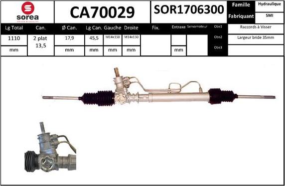 SNRA CA70029 - upravljački mehanizam www.molydon.hr