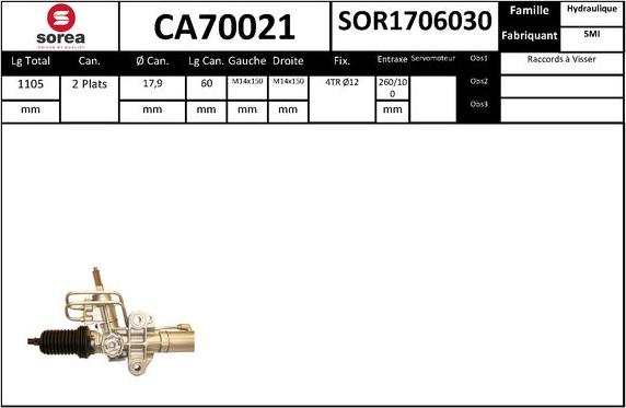 SNRA CA70021 - upravljački mehanizam www.molydon.hr