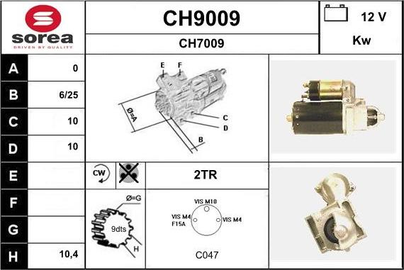 SNRA CH9009 - Starter www.molydon.hr